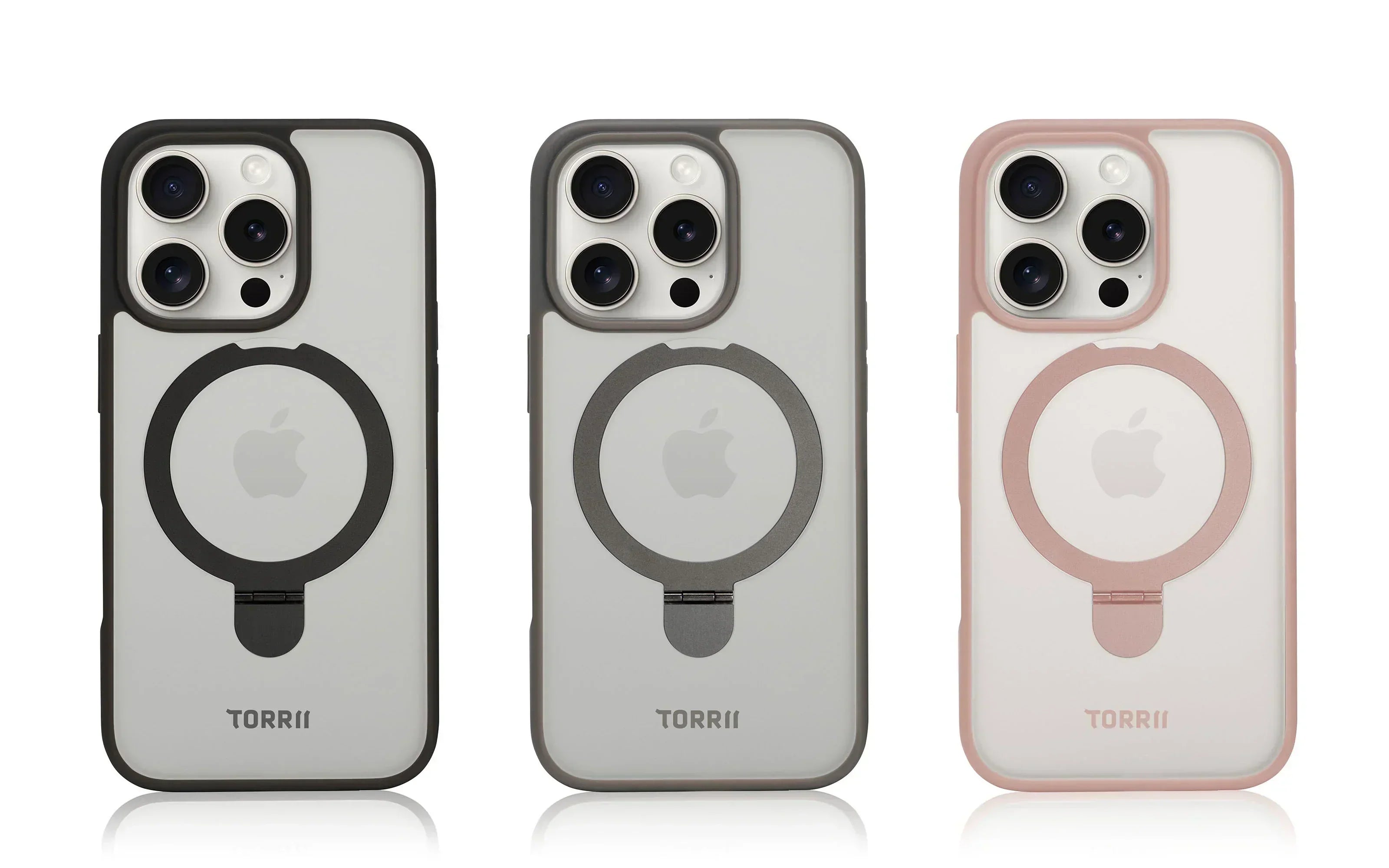 iPhone 16 Pro Torrii Torero Stand Magsafe Cover - Pink - Tashqila iPhone 16 Pro Torrii Torero Stand Magsafe Cover - Pink - Tashqila